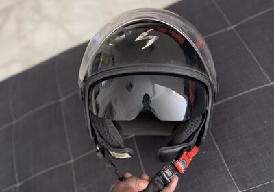 Casque scorpion S double visière très confortable venant suisse