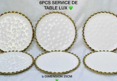 6pcs service de table lux