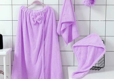 Ensemble serviette pour bain